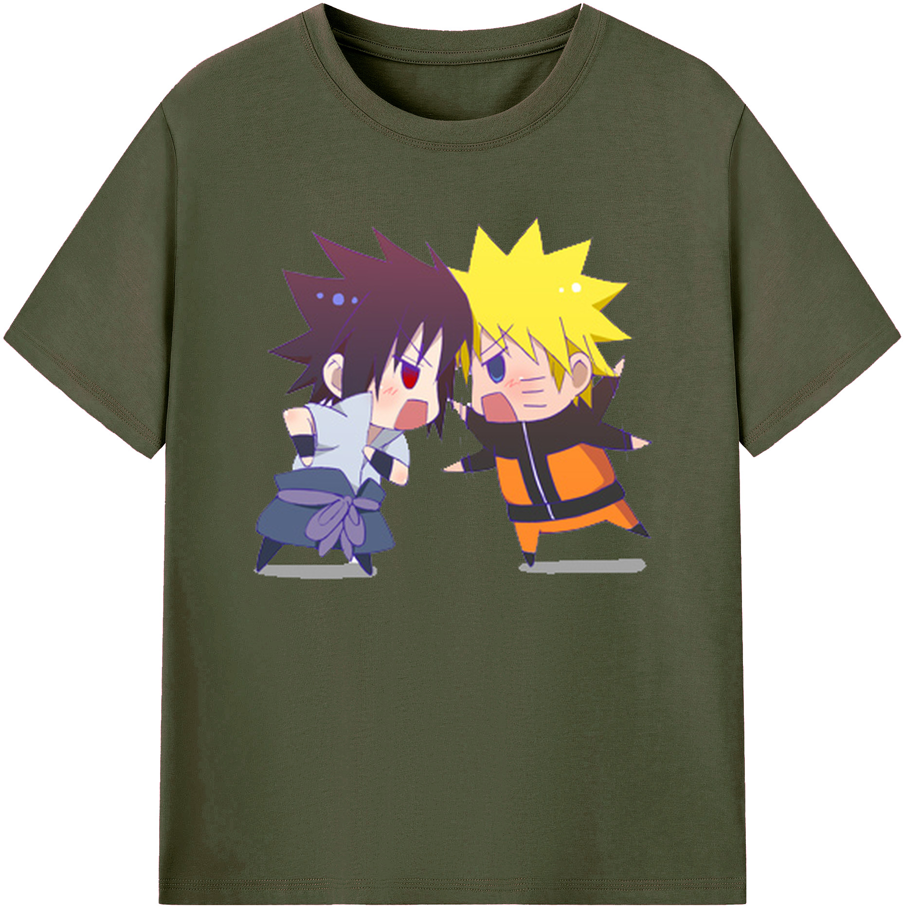 （画像用） NARUTO -ナルト- うずまき ナルト Uzumaki Naruto 綿100％ メンズ半袖Tシャツ｜肌触りやわらか＆通気性